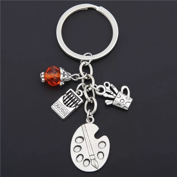 Silver Tone Keychains Ring Holder - Picture 6 of 6
